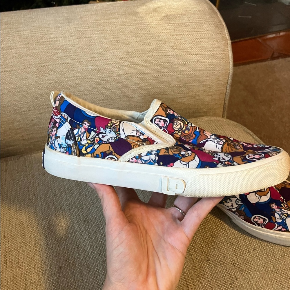 Disney enchanted winter beauty and the beast slip on shoes - Picture 2 of 6